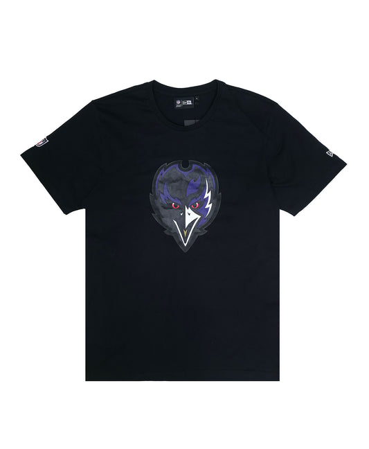 New Era Herren T-Shirt NFL Baltimore Ravens Outline Graphic black