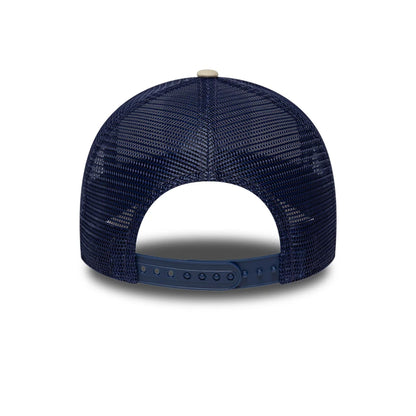 New Era 9FORTY Trucker Cap State Bison 940 light beige/white/navy