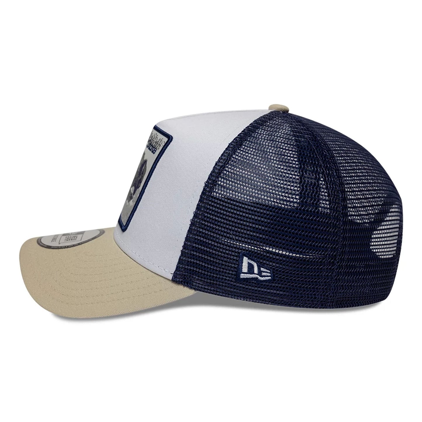 New Era 9FORTY Trucker Cap State Bison 940 light beige/white/navy