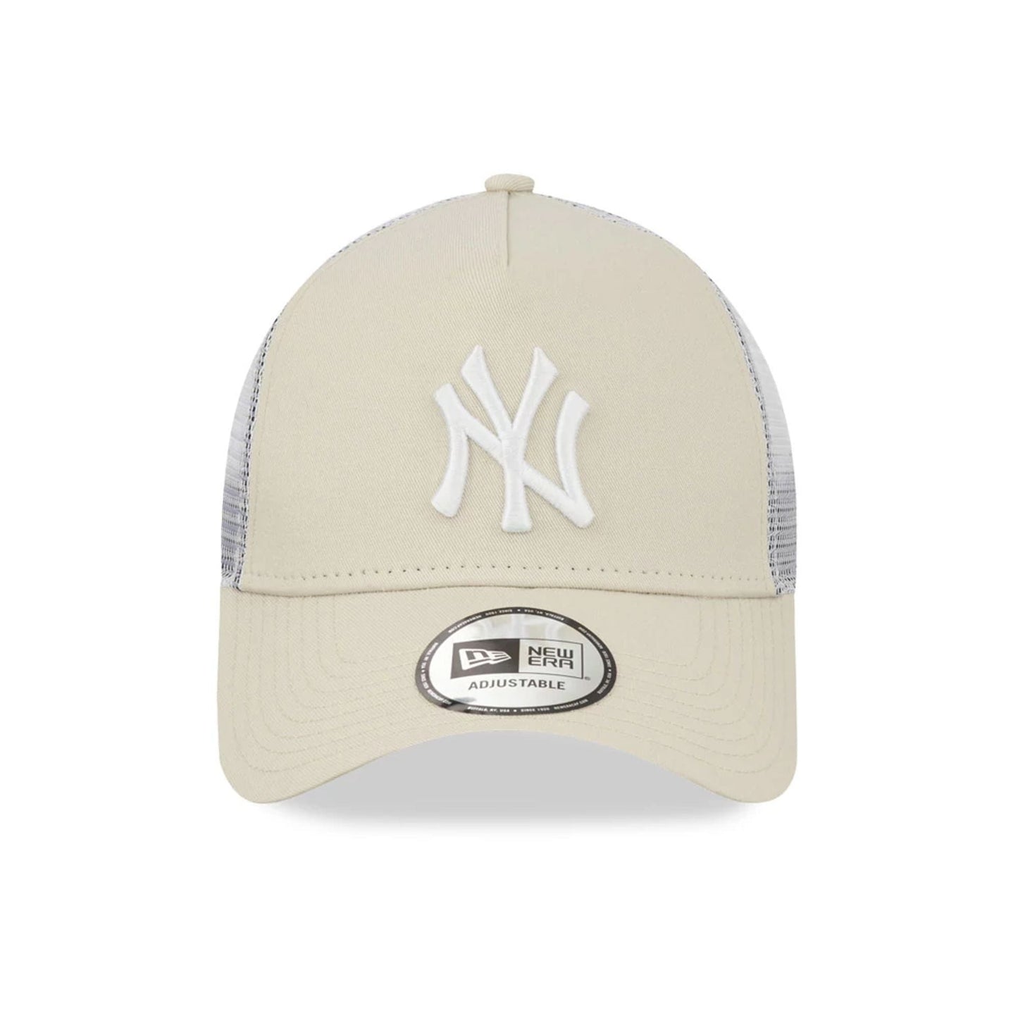 New Era 9FORTY New York Yankees A-Frame Trucker Cap beige