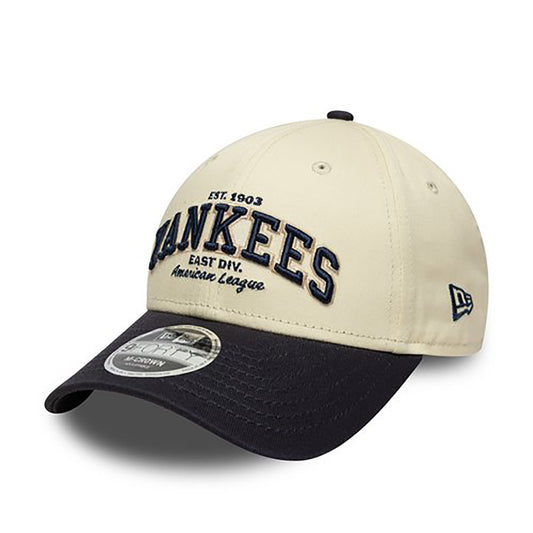 New Era 9FORTY Cap New York Yankees Wordmark beige/black