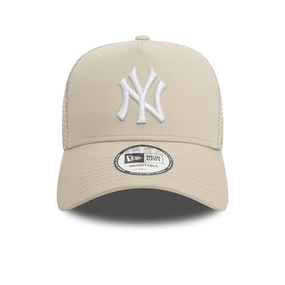 New Era Trucker Cap New York Yankees League Essential stone