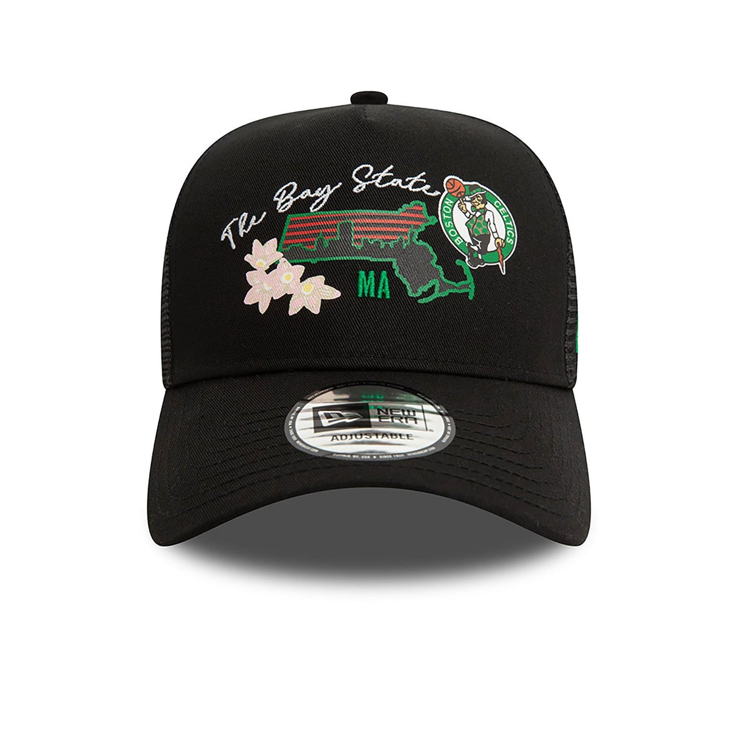 New Era Trucker Cap Boston Celtics NBA Team Logo black