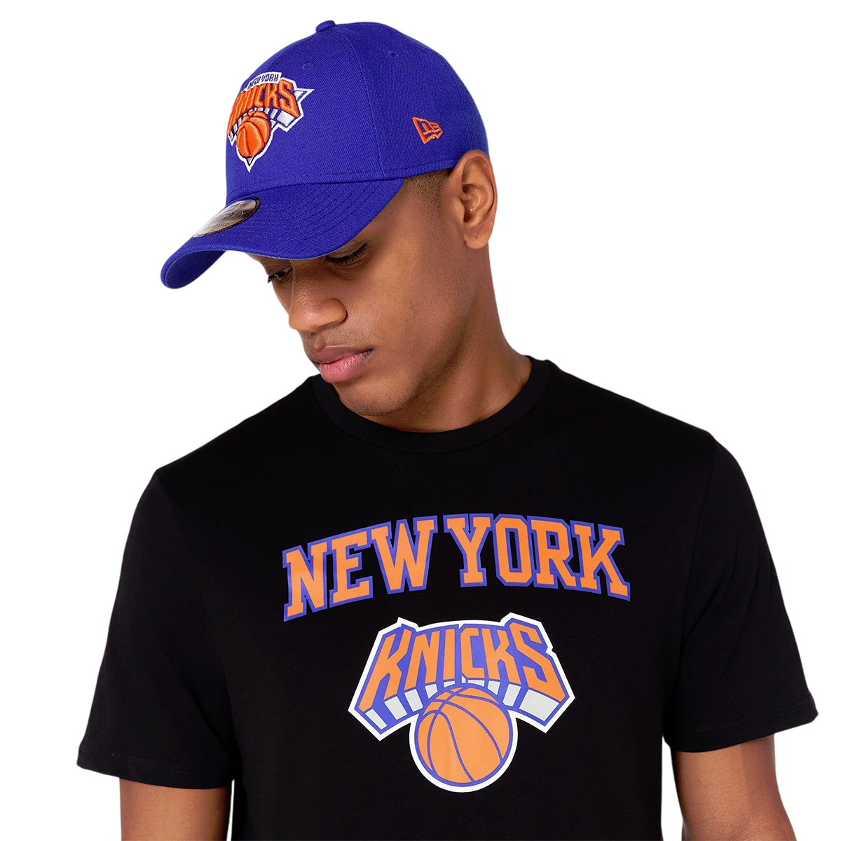 New Era Herren T-Shirt NBA New York Knicks black