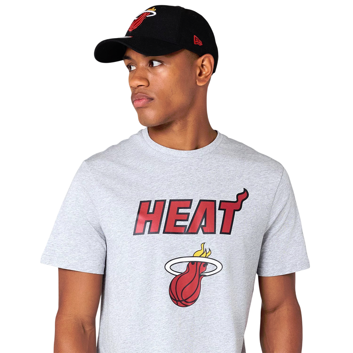 New Era Herren T-Shirt NBA Miami Heat grey