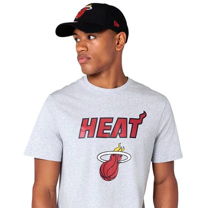 New Era Herren T-Shirt NBA Miami Heat grey