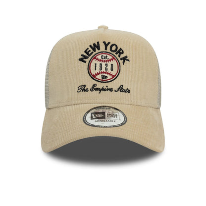 New Era A-Frame Trucker Cap New York Graphic Cord