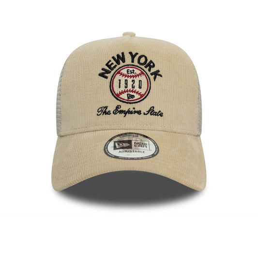 New Era A-Frame Trucker Cap New York Graphic Cord