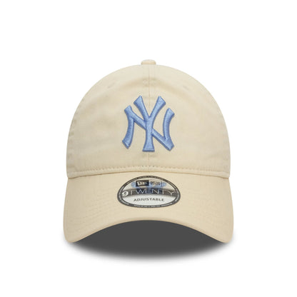 New Era 9TWENTY Cap Neutral Washed New York Yankees beige