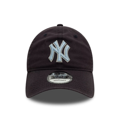 New Era 9TWENTY Cap Washed Outline New York Yankees navy