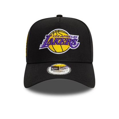 New Era 9FORTY A-Frame Cap NBA Patch LA Lakers black