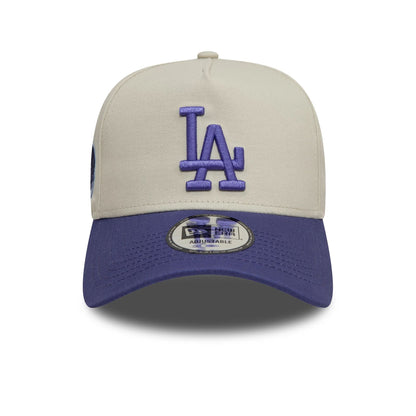 New Era 9FORTY A-Frame Cap LA Dodgers World Series Patch cream
