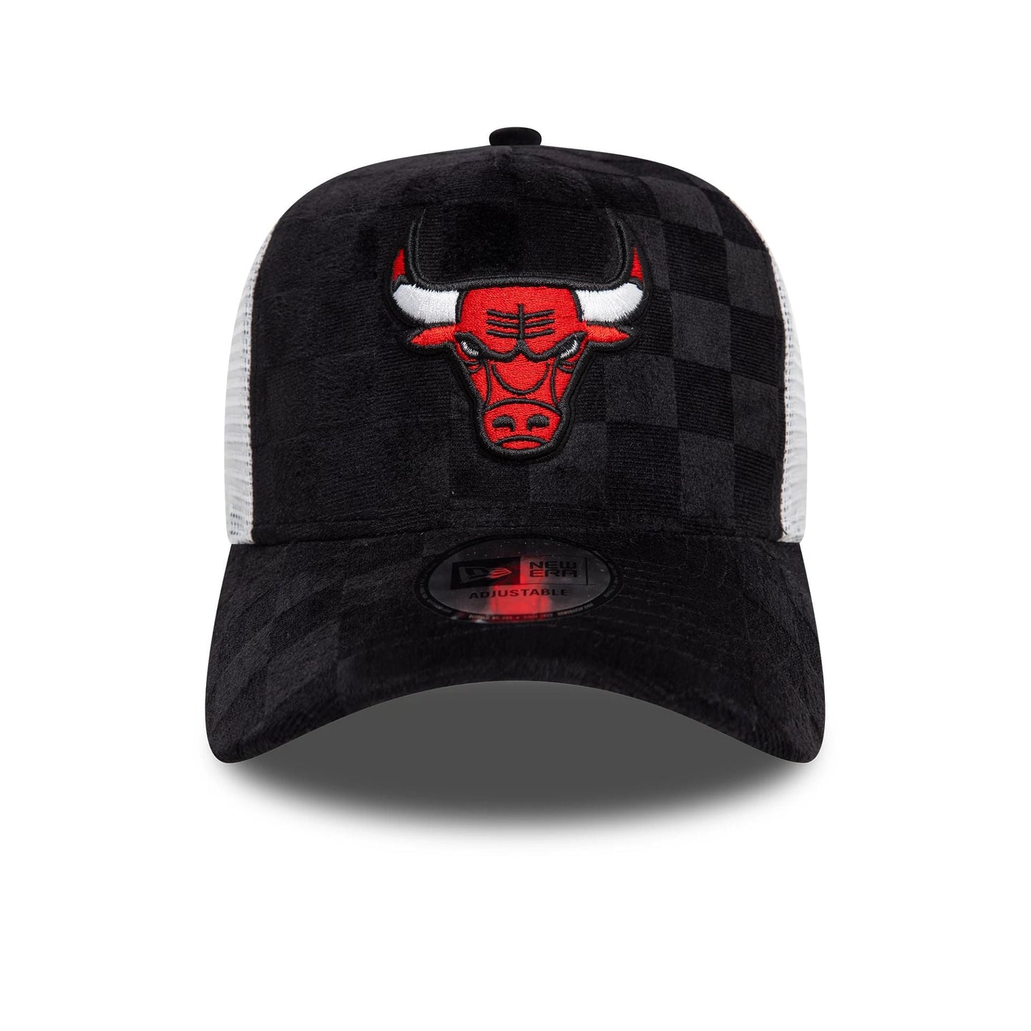 New Era 9FORTY A-Frame Trucker Cap Tonal Check Chicago Bulls black