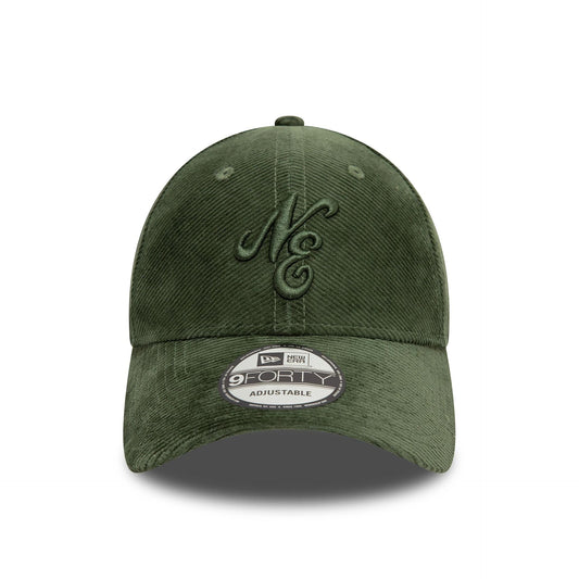 New Era 9FORTY Cap Heritage Connect Cord dark green