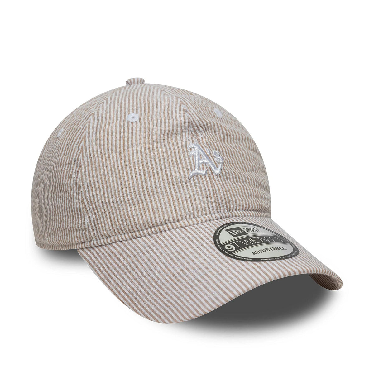 New Era 9TWENTY Cap Oakland Athletics MLB Seersucker light beige