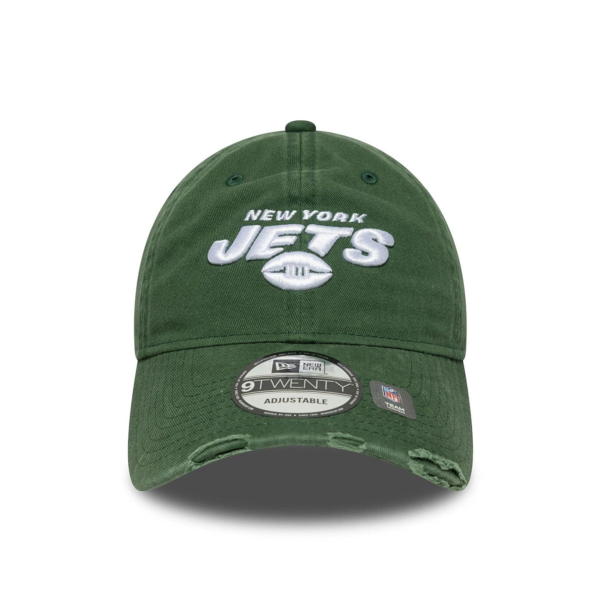 New Era 9TWENTY Cap New York Jets Washed Distressed dark green