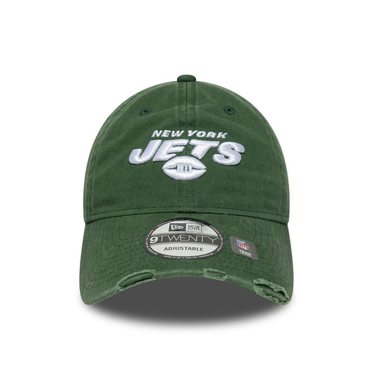 New Era 9TWENTY Cap New York Jets Washed Distressed dark green