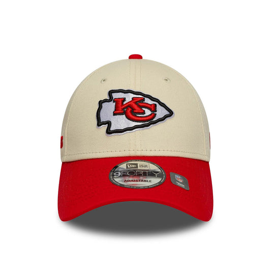 New Era 9FORTY Cap Kansas City Chiefs Wordmark NFL beige