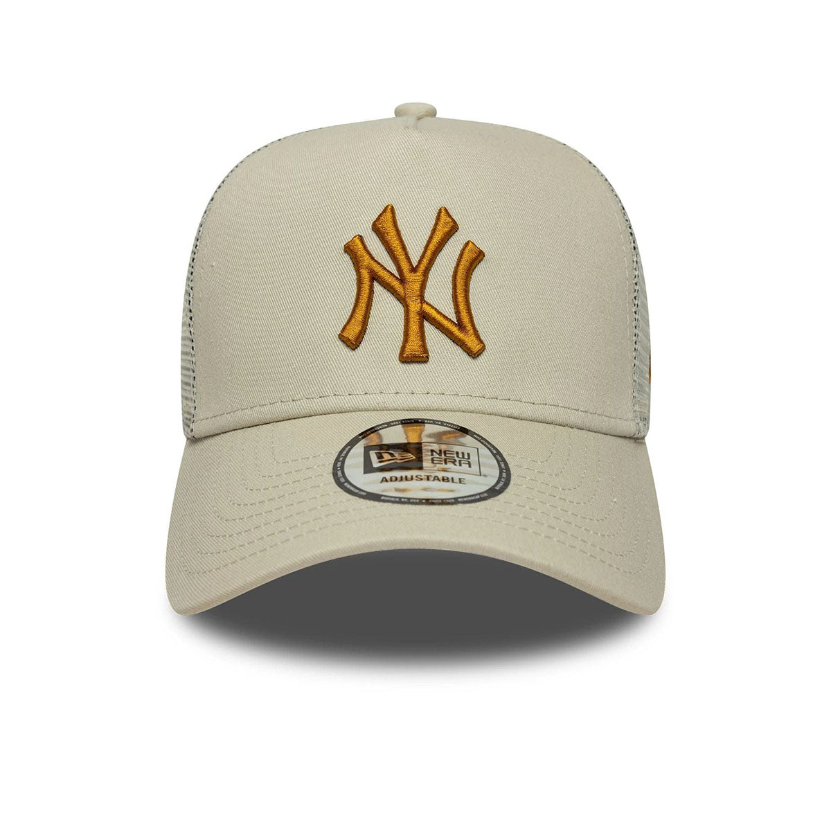New Era 9FORTY A-Frame Trucker Cap New York Yankees MLB Essential beige