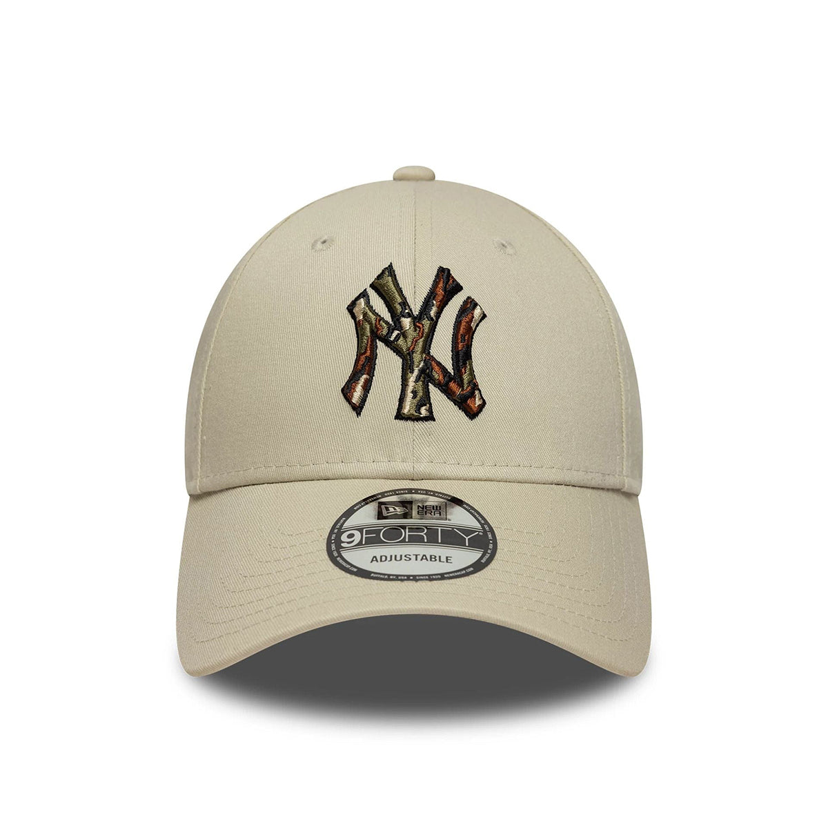 New Era 9FORTY Cap New York Yankees MLB Outline Camo light beige