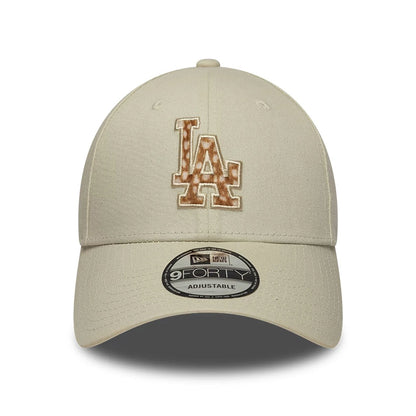New Era 9FORTY Cap Los Angeles Dodgers Animal light beige
