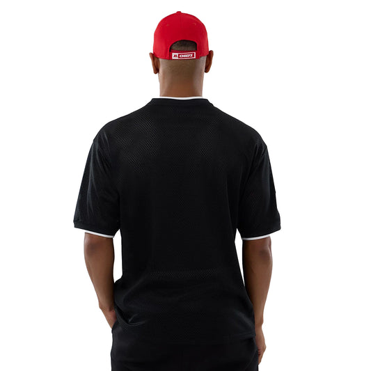 New Era Herren T-Shirt Mesh Oversized NFL Kansas City Chiefs black