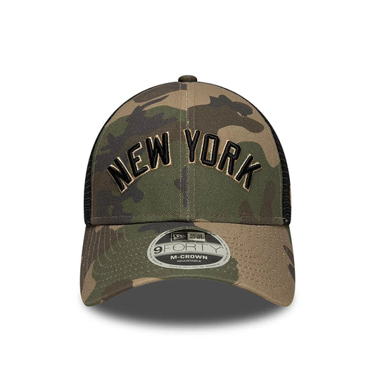 New Era 9FORTY Trucker Cap New York Yankees MLB Wordmark dark green