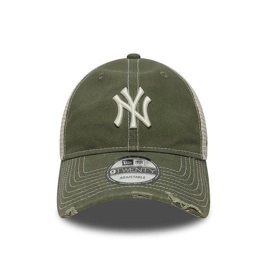 New Era 9TWENTY Trucker Cap New York Yankees Cotton Canvas green