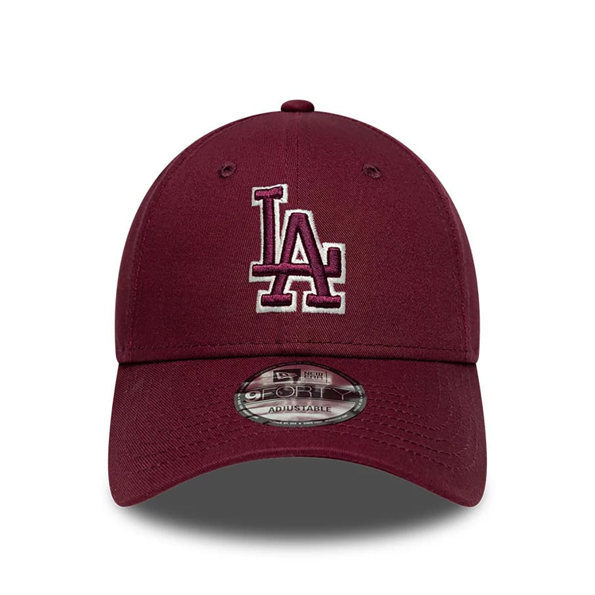 New Era 9FORTY Cap MLB Los Angeles Dodgers Outline burdgundy
