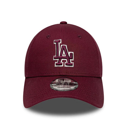 New Era 9FORTY Cap MLB Los Angeles Dodgers Outline burdgundy