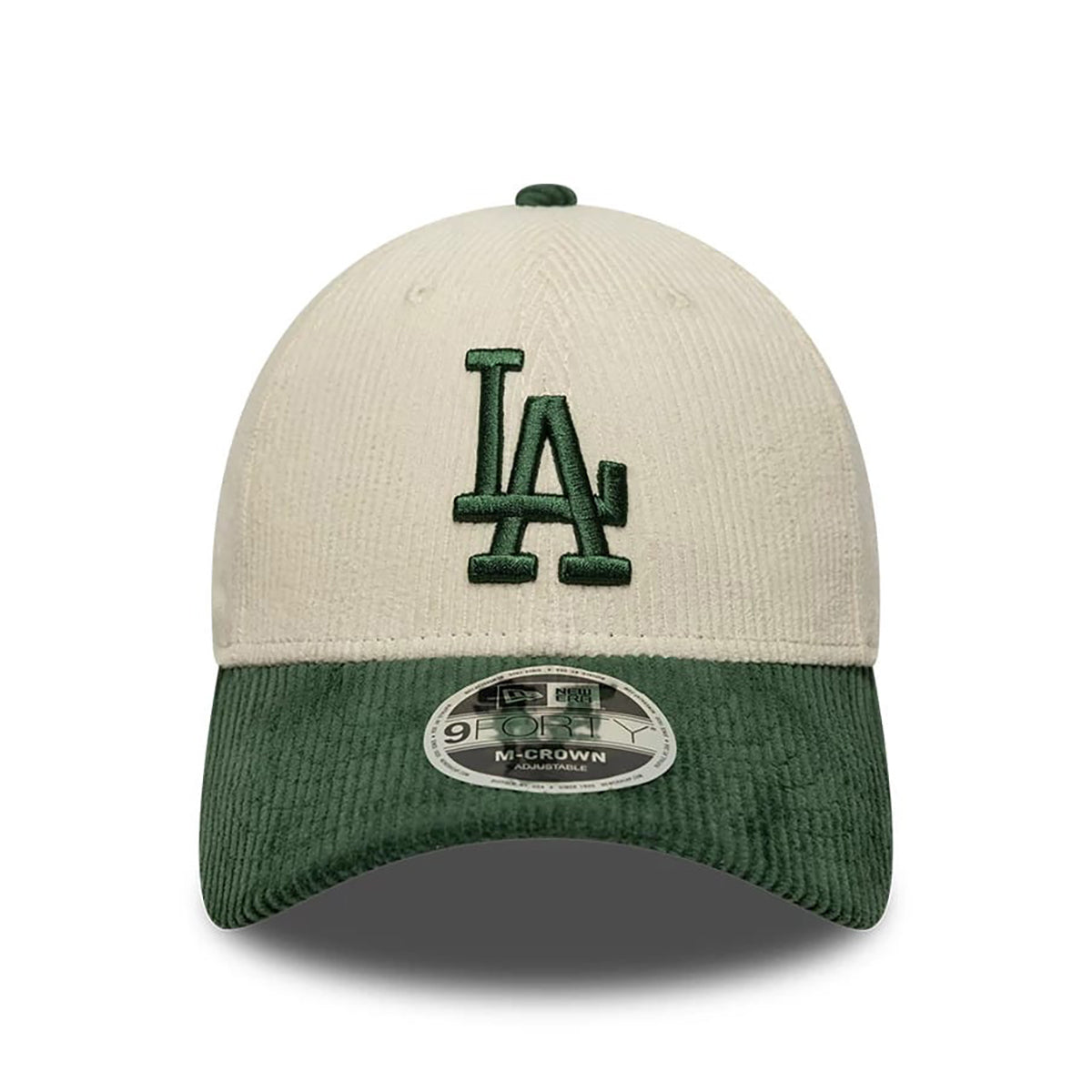 New Era 9FORTY Cap MLB Los Angeles Dodgers Cord cream/green
