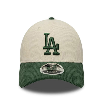 New Era 9FORTY Cap MLB Los Angeles Dodgers Cord cream/green