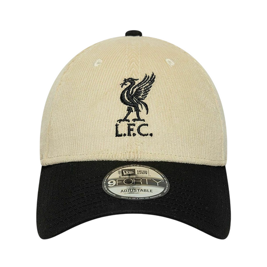 New Era 9FORTY Cap FC Liverpool Cord beige/black