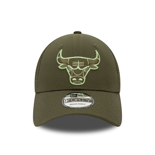 New Era 9FORTY Trucker Cap Chicago Bulls NBA dark green