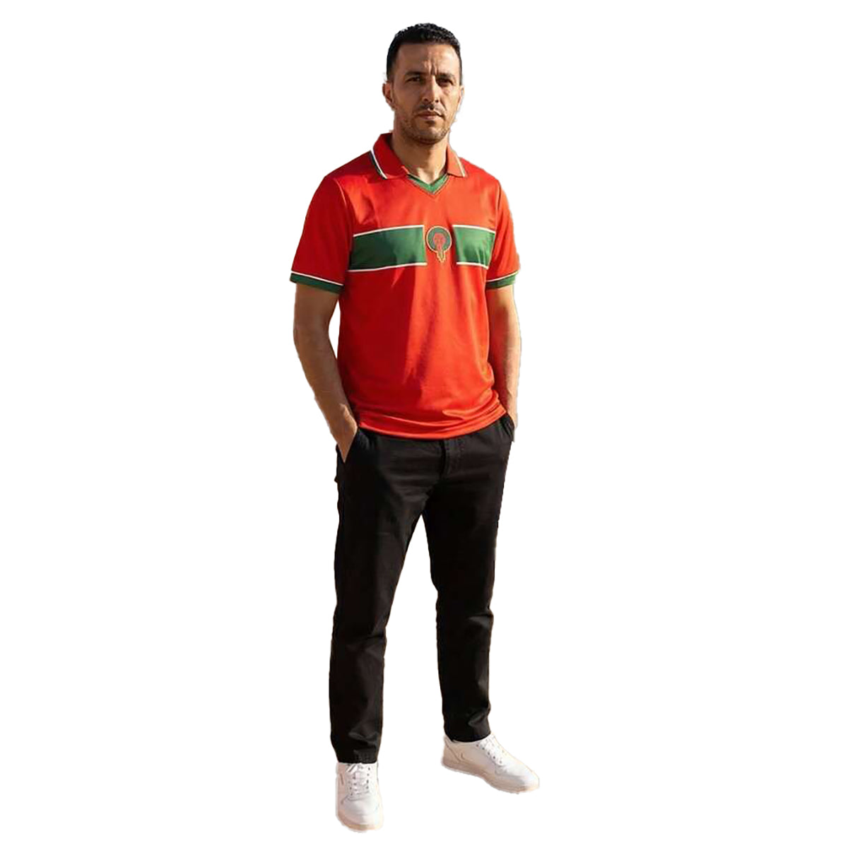 JELEX Herren Marokko Trikot Retro History red