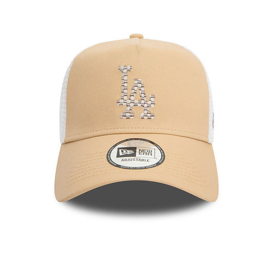 New Era Trucker Cap LA Dodgers Seasonal Infill beige