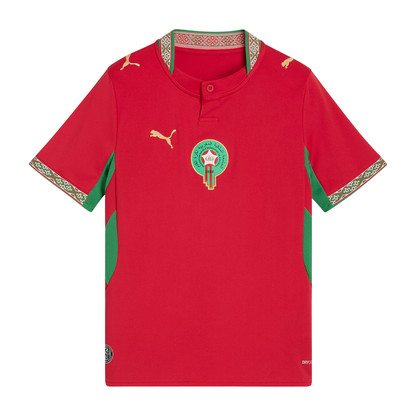 PUMA Marokko Kids Heimtrikot 2026 fast red/victory gold