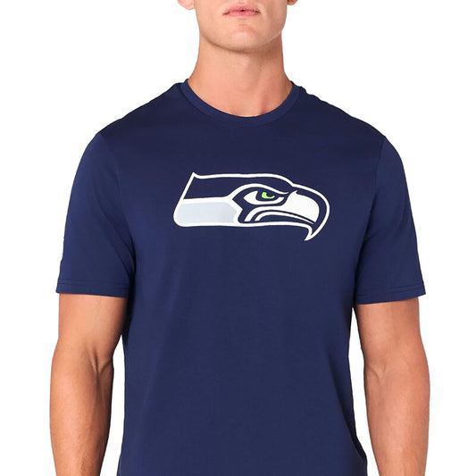 New Era Herren T-Shirt NFL Seattle Seahawks Logo navy
