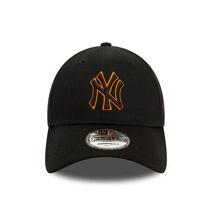 New Era 9FORTY Cap New York Yankees Team Outline black/orange