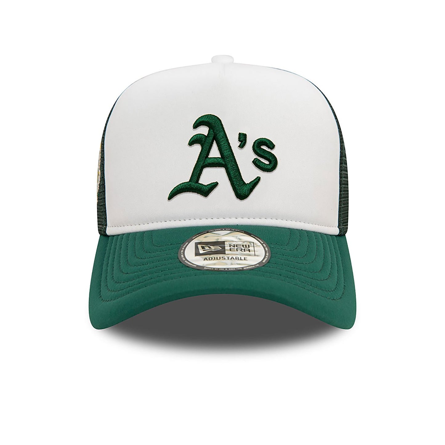 New Era 9FORTY E-Frame Trucker Cap Oakland Athletics World Series green