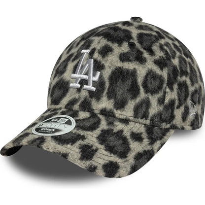 New Era 9FORTY Women Cap LA Dodgers Cosy Animal dark green/black