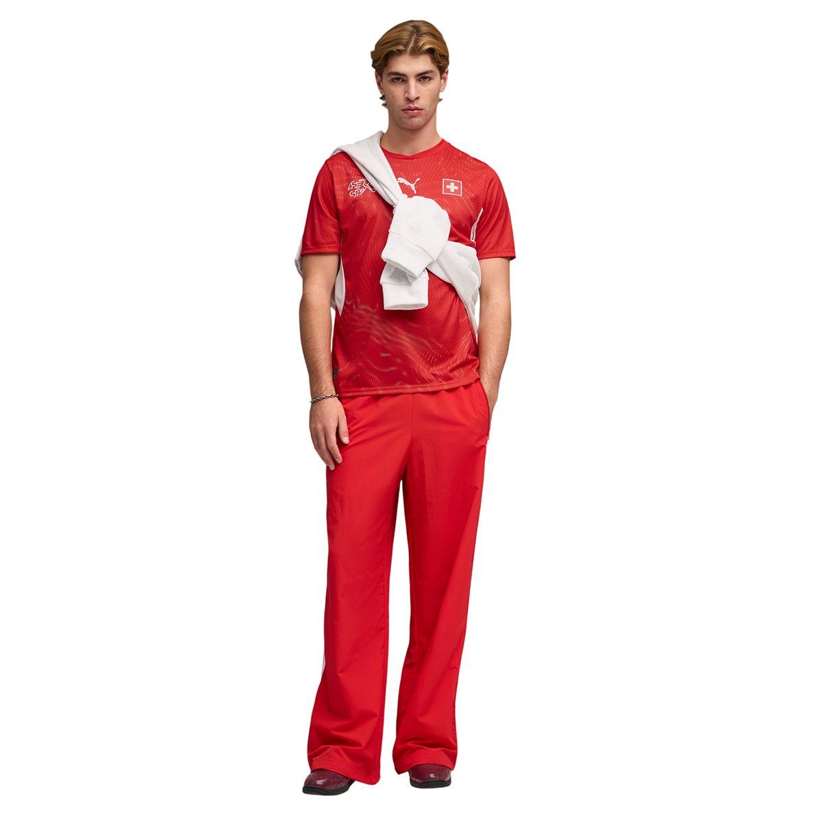 PUMA Schweiz Herren Heimtrikot 2026 red/white