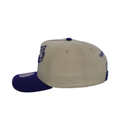 Mitchell & Ness Snapback Cap Los Angeles Lakers Off Tilted Pro off white