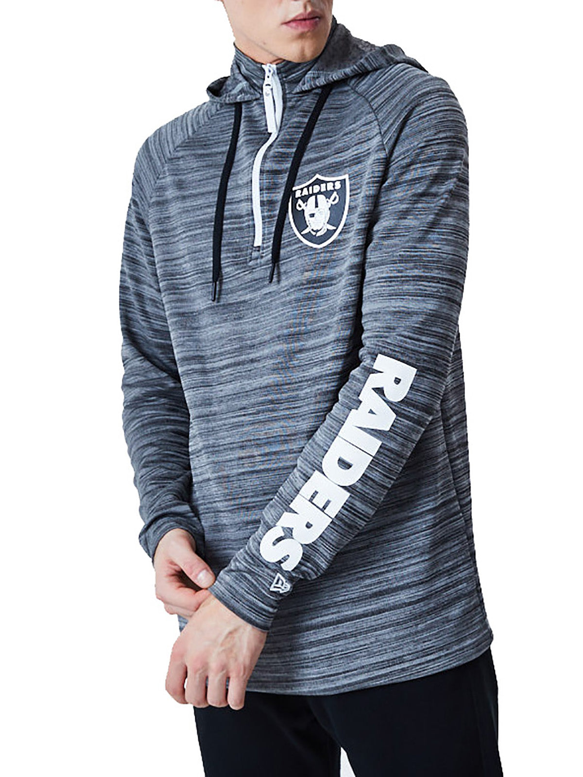 New Era Hoodie Engineered Raglan Las Vegas Raiders grey