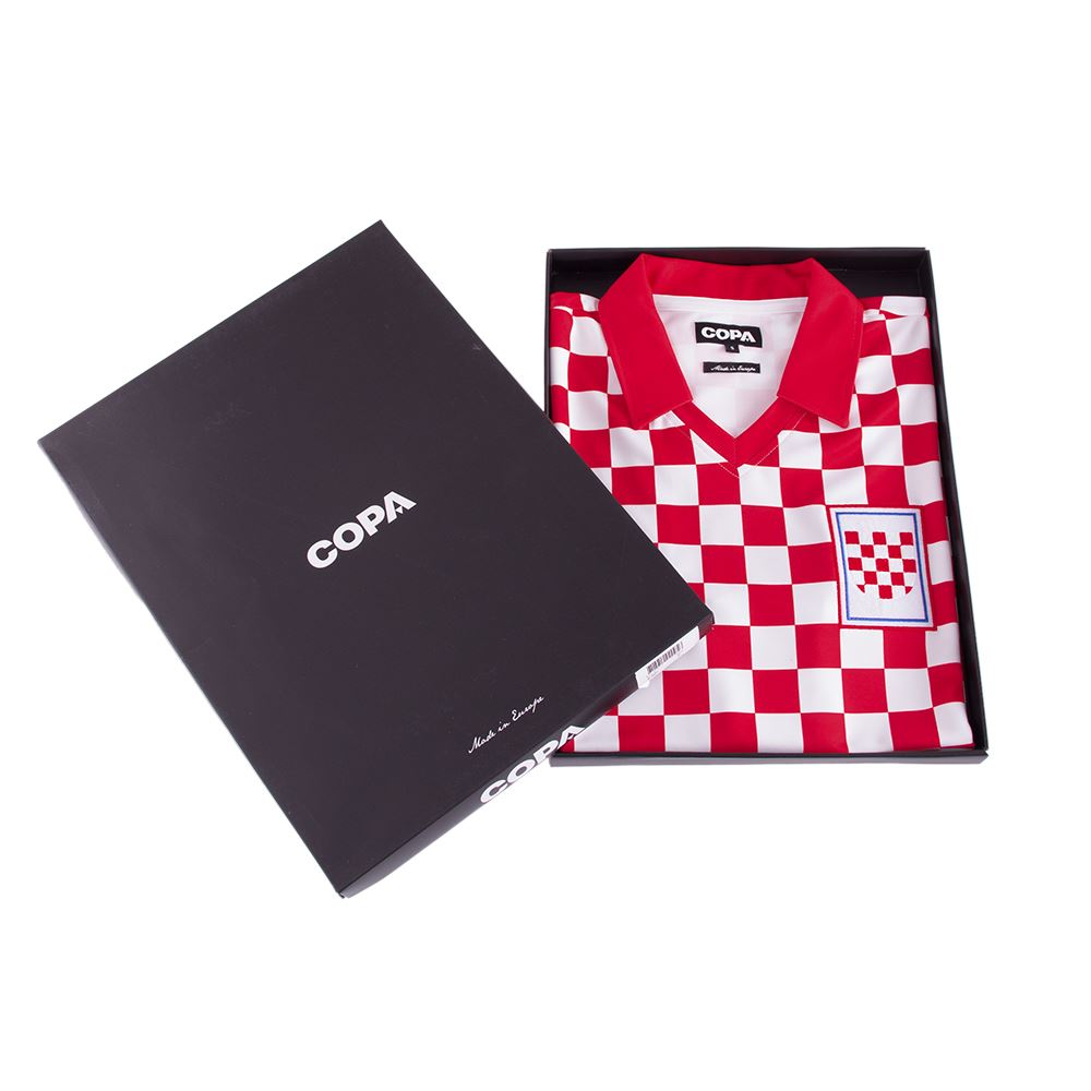 COPA Herren Retro Trikot Kroatien 1990 rot/weiß