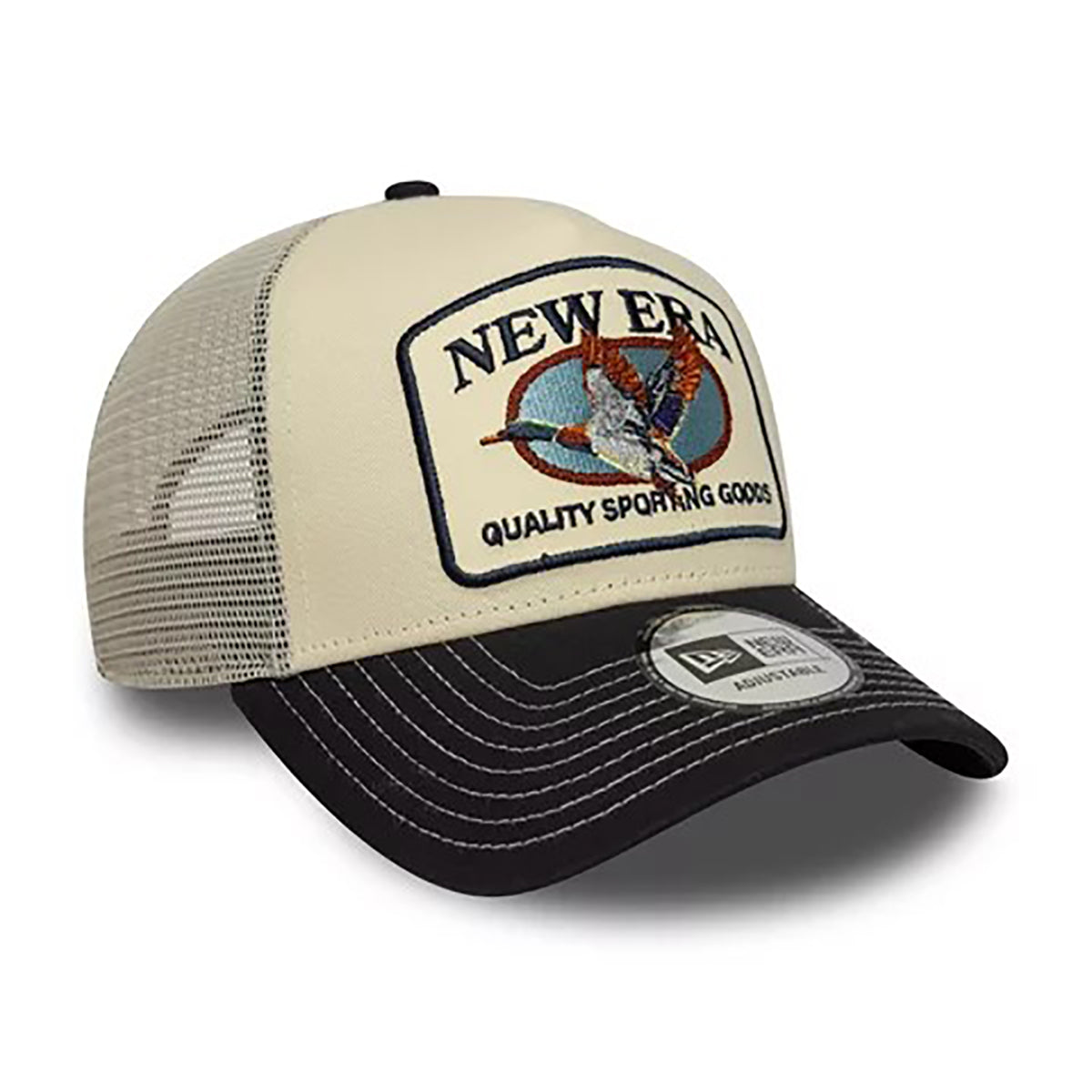 New Era A-Frame Trucker Cap Animal Patch navy/beige