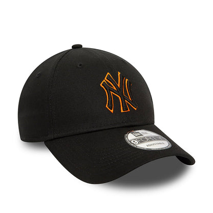 New Era 9FORTY Cap New York Yankees Team Outline black/orange