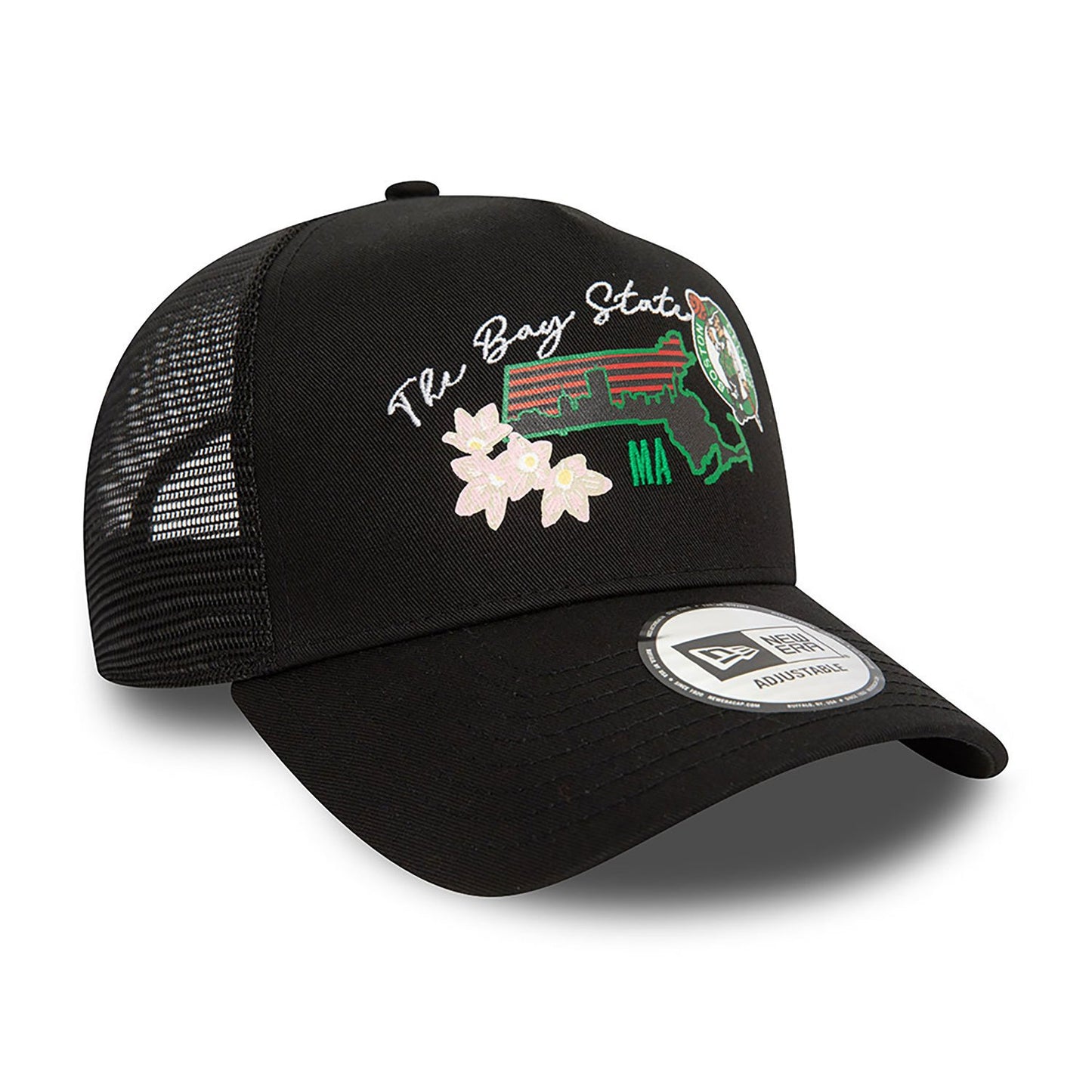 New Era Trucker Cap Boston Celtics NBA Team Logo black
