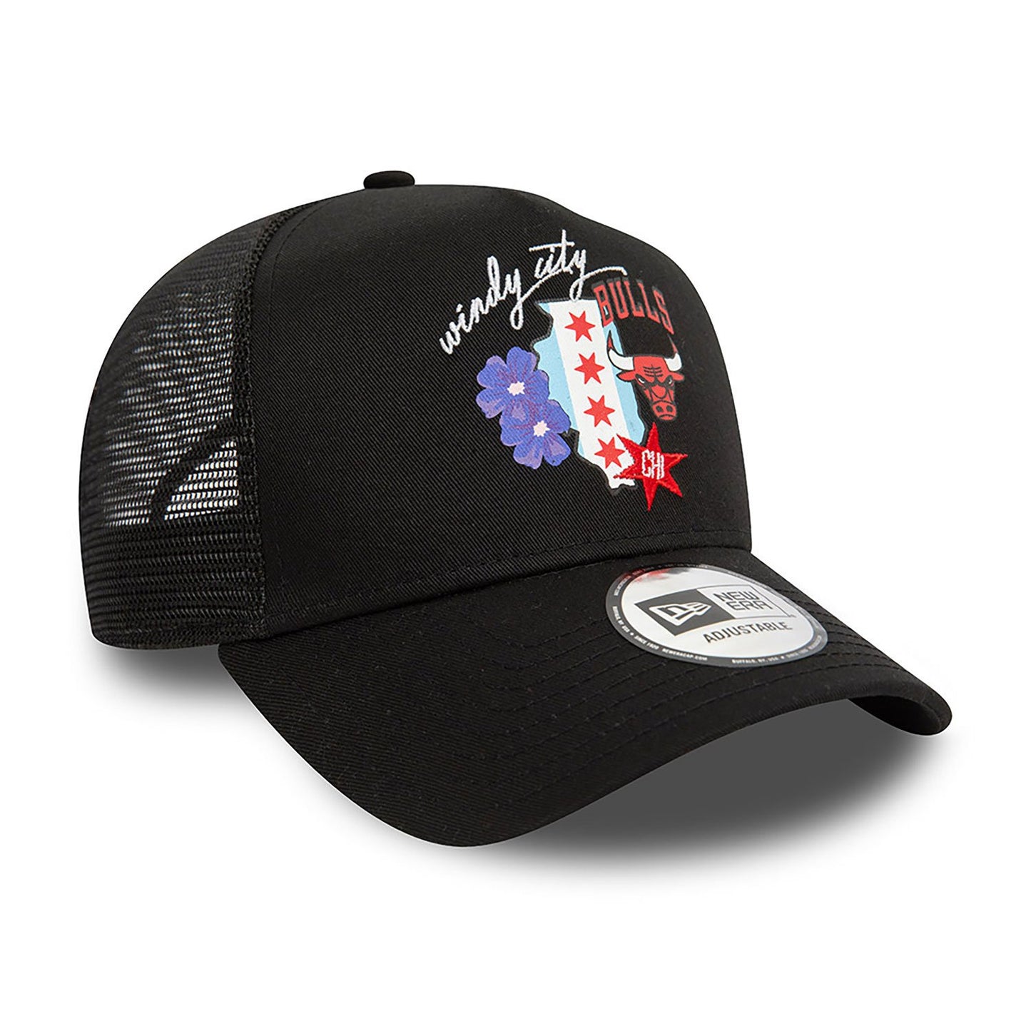 New Era Trucker Cap Chicago Bulls NBA Team Logo black