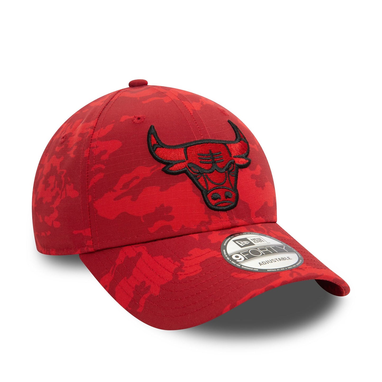 New Era 9FORTY Cap Tonal Camo AOP Chicago Bulls red
